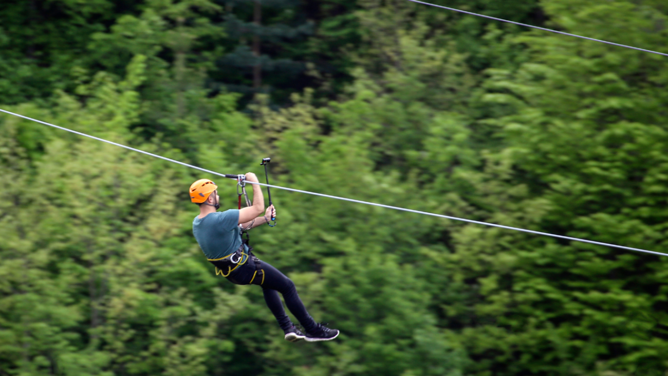 Ziplining