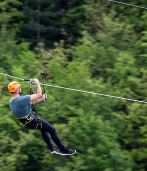 Ziplining